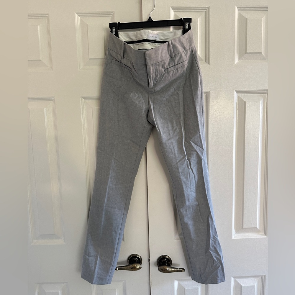 Calvin Klein grey work pants. Size 0